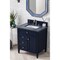 James Martin Vanities Brittany 30in Single Vanity, Victory Blue w/ 3 CM Charcoal Soapstone Quartz Top 650-V30-VBL-3CSP - alternate 4